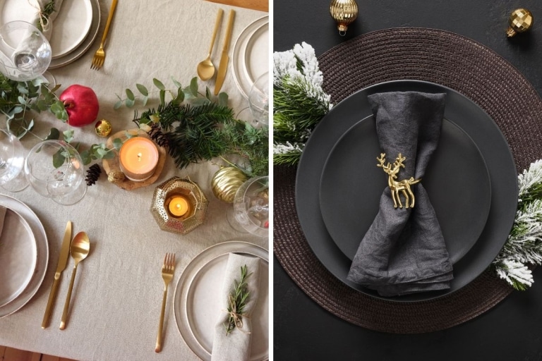 tavola di natale elegante